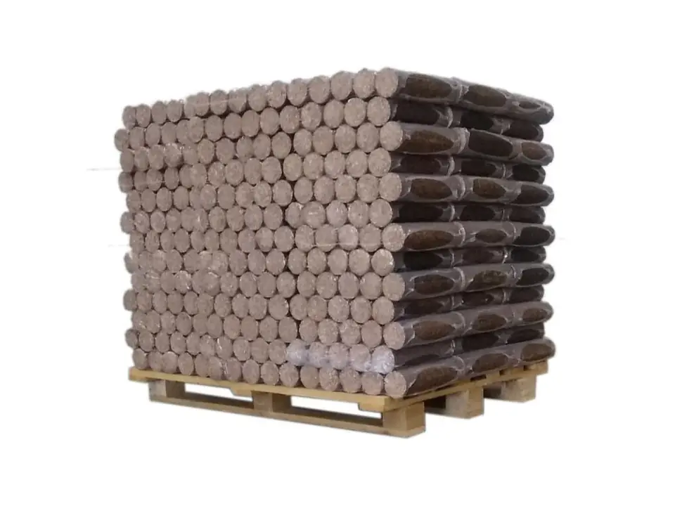 Bois densifié — Bûches de nuit — 1/2 palette de 480 kg