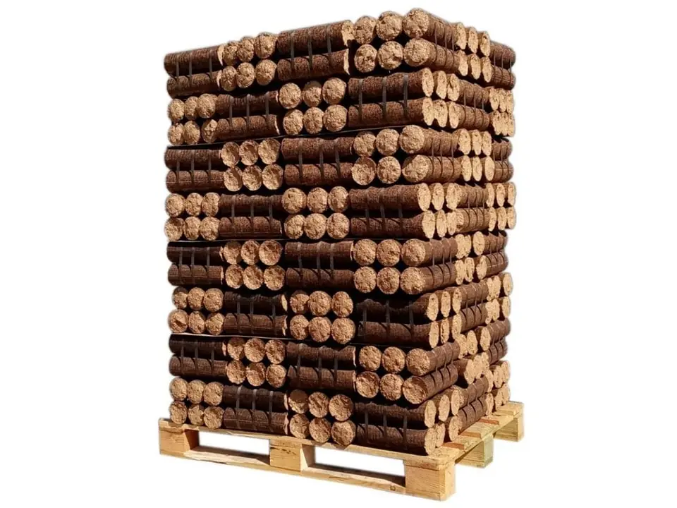 Bois densifié Confort — palette de 960 kg — Feuillus durs et résineux
